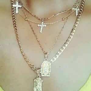 Bless Me Gold Necklace Set